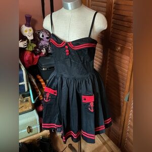 Hell Bunny skull anchor dress